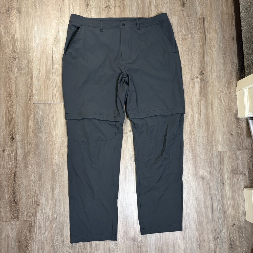 The North Face Paramount Convertible Pants Gray 40x32 Nylon Zip Offs‎ Hiking